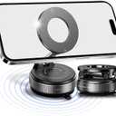 Upgraded Magnetic Phone Mount for Car  Suction Cup Magnet Phone Holder Compatible with iPhone 16/15/14/13/12 Series and MagSafe, Magnetic Car Mount for Android & iPhone