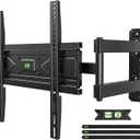 USX MOUNT Corner TV Wall Mount for 26-60 Inch TVs up to 80 lbs, Single Articulating Arm, Full Motion TV Wall Mount Bracket with Swivel and Tilt, Max VESA 400x400mm