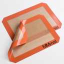 Silicone Baking Mats - Best German Silicone - Non Slip Silicone Baking Sheet, Non Stick Reusable Silicone Mats for Baking, Oven Liner, Counter Mat - 2 Toaster Oven Size Baking Mats