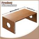 Foldable Low Coffee Tables Bamboo Floor Table Desk,Low Tea Table,Japanese Folding Floors Table,Bamboo Floor Tables Desk,Portable Coffee Tables with No Assembly Required,for Tea Rooms, Office, 39.37×14.6×11.8