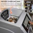 Nadex S180 Digital Coin Counter, Sorter,and Wrapper - Automatically Sorts and Counts Coin Batches, Stops on Full Coin Rolls