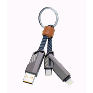 ZGear Key Chain Braided Flat Charge Cable