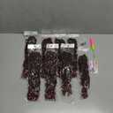 Burgundy Senegalese Twist Crochet Hair for Black Women 12 Inch 8 Packs Pre Looped Kinky Twists Crochet Braids with Curly Ends Short 2 Strand Rope Twists (12 Inch,Tbug)