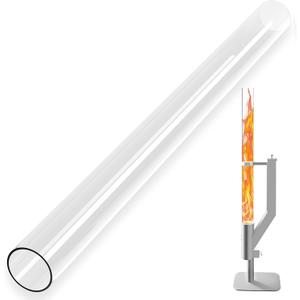 Wood Pellet Patio Heater Glass Tube Replacement, 39.3 x 3.1 Inch (100 x 8cm) Glass Tube for Pellet Heater Replacement parts