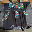 YZXDORWJ Women's Embroidered Mexican Peasant Blouse Mexico Summer Shirt Short Sleeve, Size 3XL