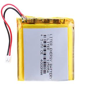 Liter energybattery 3.7V Lipo Battery 4000mAh Rechargeable Lithium ion Polymer Battery 125054 with JST Connector