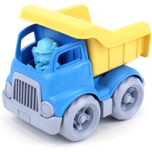 Green Toys Dumper Construction Truck Blue/ Yellow, 5.75x7.5x5.5, count of 2