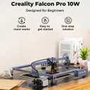 Creality 72000mW Output Power Laser Engraver, Falcon Pro 10W with Air Assist Laser Engraving Machine, CNC Machine Laser Engraver for Wood and Metal, Paper, Acrylic, Leather