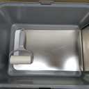 Litter Box with Lid, Stainless Steel Cat Litter Box, 10" Small Metal Litter Box for Kittens, Grey