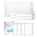 8 Pcs Disposable Pillowcases 31.5 x 20 inches SMMSS Non Woven Fabric Individually Vacuum Packed Portable Lightweight Breathable Large Size Pillow Case for Travel Business Trip Hotel Spa Hospital Stay