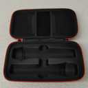 Wireless Microphone Case Compatible with JBL Wireless Two Microphone System, Handheld Dual Mic Travel Bag for Singing or Karaoke for Receivers, Adapters, AA Batteries (Black)