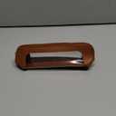 Small Clear Makeup Pouch, PU Leather Makeup Brush Bag Portable Travel Mini Cosmetic Bag Transparent Waterproof Organizer Pouch with Zipper for Women Home Travel Office Cosmetic Storage (Brown)