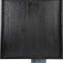 Gurfuy Square Ottoman Table Tray 24" - Rustic Wooden Serving Tray for Farmhouse Decorative Oversized Coffee Table Trays Living Room Kitchen Counter Breakfast Black