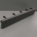 WEBI Rustic Coat Rack Wall Mount,35.43" Long 8 Cast Iron Coat Hooks Wall Mounted,Heavy Duty Wall Coat Hanger Hooks for Hanging Coats,Clothes,Jacket,Black on White