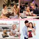 TEMPSPACE 2PCS Clear Gift Boxes Transparent Gift Cake Box, 6.8 * 6.8 * 11.5 inch Transparent Display Case Gift Boxes with Base, Lid & Ribbon for Wedding, Birthday, Christmas, Thanksgiving, Party