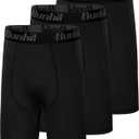 Runhit Youth Boys' Compression Shorts,Boys Performance Athletic Base Layers Underwear Sports Shorts (L)
