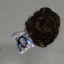 RUWISS Claw Clip Messy Bun Hair Piece Real Human Hair Buns Wavy Curly Chignon Hair Bun Extensions Tousled Updo Hair Buns Claw Clip Ponytail Hairpieces (Dark Brown) (40g)