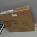 Small Round Side Table, 3-Tier End Table with Storage Shelf, Slim Coffee Table for Small Spaces, Industrial Sofa Table Used for Narrow Gaps in Living Room & Bedroom, Rustic Brown