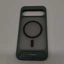 TORRAS Magnetic & Stand for Google Pixel 10 Pro XL Case, Fit for MagSafe & Pixelsnap, Military Grade Drop Protection, Slim for Pixel 10 Pro XL Phone Case with Sturdy Kickstand, Translucent Matte Green