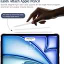 TiMOVO for iPad Air 11 Inch Case (M3/M2-2025/2024), iPad Air 5th Generation 2022/4th Gen 2020 10.9 Inch, Slim Hard Translucent Back Cover, Support Auto Wake/Sleep,Grey Purple