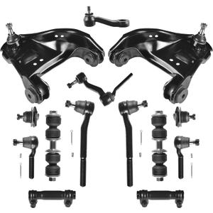 Front Upper Lower Suspension Kit Control Arm Ball Joint Sway Bar Tie Rod Idler Pitman Arm Fit for 1998-2005 CHEVROLET BLAZER 1998-2004 GMC JIMMY 1999-2001 OLDSMOBILE BRAVADA 4WD -14PCS