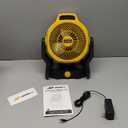 Battery Operated Fan Compatible with Dewalt 20V Max Battery with AC Adapter, Up to 650 CFM & Variable Speed, Low Noise 30dB, Portable Fan for Indoor/Outdoor Jobsite, Camping (Tool Only)