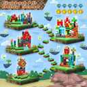 GraceDuck Magnetic Blocks - 150 PCS Build Adventure Game Castle - Magnetic Toys for Montessori Toddler Christmas Birthday Gifts - STEM Sensory Toys for 3 4 5 6 7 8 9 10 Year Old Boys & Girls