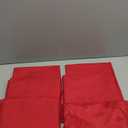 PureFit Pack of 6 Red Table Cloths 60 x 126 Inch, Stain and Wrinkle Resistant Table Linen for 6 Ft Rectangle Table, Polyester Table Covers for Dining Table, Wedding, Party, Banquet and Camping