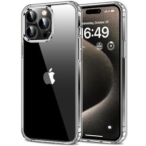 HOOMIL Crystal Clear Case for iPhone 15 Pro Phone Cover | 6.1-Inch, Anti-Yellowing, Drop Protection, Anti-Scratch, Transparent, Hard Back