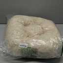 Calming Donut Dogs Beds for Small Dogs Washable,19inch Fluffy Round Puppy Bed for Puppies,Cats & Toy Breeds with Raised Rim,Fits up to 15 lbs Pets,Beige