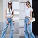 MEXS Bum Bag for Women Crossbody Bags Fanny Packs Sling Belt Purse Waist Chest Shoulder Bag