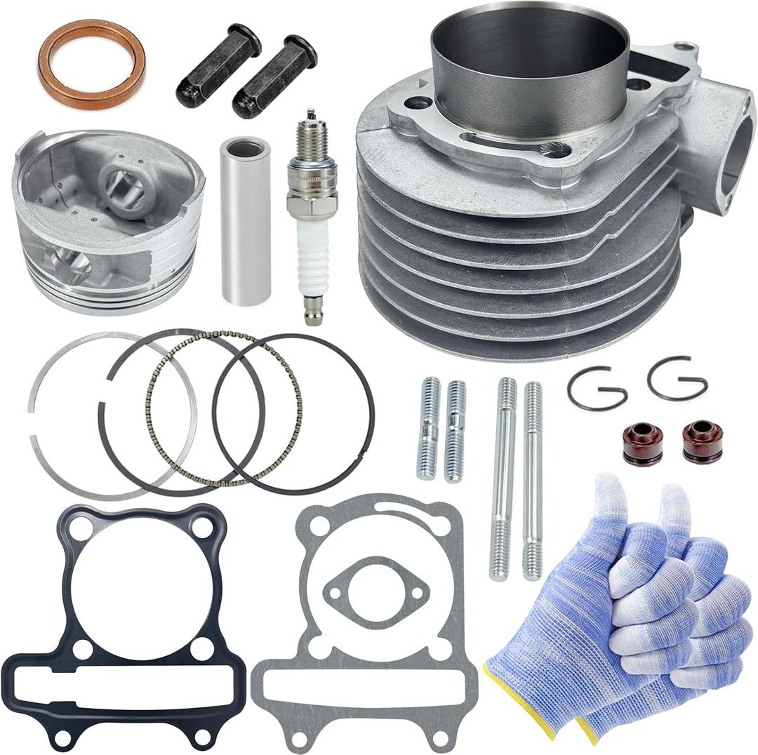 180cc Cylinder kit 62mm Big Bore Kit fit for GY6 125cc 150cc 1P52QMI 1P57QMJ Engine Scooter Moped ATV Quad