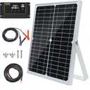Topsolar 30W 12V/24V Solar Panel Kit, Monocrystalline Solar Battery Trickle Charger Maintainer +10A PWM Charge Controller + Adjustable Mount Bracket for Car, RV, Boat, Motorcycle, Off-Grid System (30W-KIT)