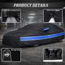 Car Cover Custom Fit Chevy Camaro,10-Layer Car Cover Waterproof All Weather,Full Exterior Cover with Cotton Lining,Sun Rain UV Dust Snow Protection with Door Zipper,Fit for Chevy Camaro 2010-2025
