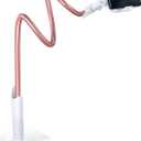 Lamicall Phone Holder Bed Gooseneck Mount - Cell Phone Clamp Clip for Desk, Flexible Lazy Long Arm Headboard Bedside, Overhead Mount Stand, for 4-7" Phone, iPhone 15 Pro Max, 14 Plus, 13, Rose Gold