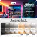 Smart Bathroom Exhaust Fan with Light & Bluetooth Speaker, Humidity & Odor Sensor, 3 RGB Dynamic Mode, Adjustable Lighting (0-2600lm,3CCT), 1 Sone Quiet, Easy Install (Grey), Standard