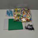 1600 Pieces Building Bricks, Building Bulk Block with 2 Packs 24x24 Studs Sticky Plate and 46PCS Wheel Accessory - Compatible with All Major Bricks, Gfits for Kid - 18 Shape/16 Colo