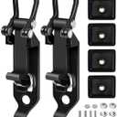 2Pcs Heavy-Duty Metal Rubber Clamp Mounting Kit  Quick Release Tool Holder for Shovels, Axes, and Military Equipment, Compatible with Tesla Cybertruck MOLLE Panels