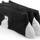 Men's Cushioned Compression Sport Socks, Black, Sizes 6-13 (3pack)