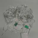 2 Packs 100 LED Christmas Snowflake String Lights Hanging Decorations - Winter Wonderland Lighted Decor for Holiday Xmas Indoor Outdoor Party Supplies (42.6ft,Batteries Not Included) (White)