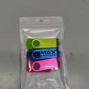 3 Pack 32GB Memory Stick USB 2.0 Flash Drives Swivel Thumb Drive Pen Drive (32GB Pink Blue Green)