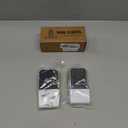 2 Pack Widened Door Stopper Wedge - Heavy Duty Door Stoppers Stop Wedge Made of Premium Quality Brushed Stainless Steel, Wall Protector for Home & School with Self Adhesive Holder Satin Nickel (Bronze)