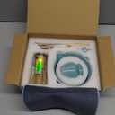 Clay&Fire Matcha Whisk Set, Ceramic Matcha Set, Matcha Bowl with Spout and Whisk, 8 pcs Matcha Tea Kit for Matcha Lovers, Ideal Gift Christmas, Birthday (Blue)