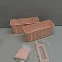 Lifewit Portable Shower Caddy with Handle, 1 Pcs Plastic Shower Caddy Dorm with Holes, Clean Organizer Basket for Bathroom, College, Dorm Room Essentials, Pink