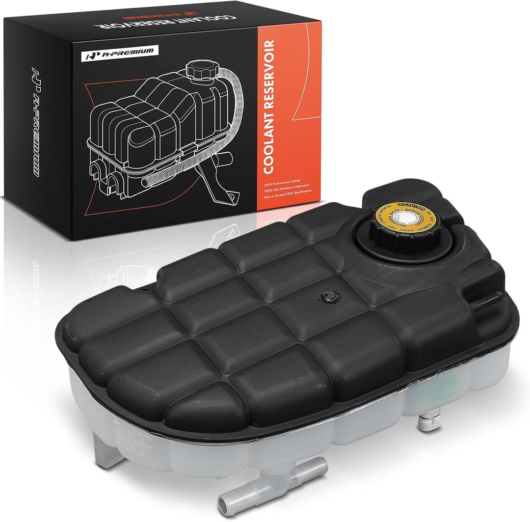 A-Premium Engine Coolant Overflow Recovery Reservoir Tank [with Cap & Sensor] Compatible with Chevrolet Corvette 2000 2001 2002 2003 2004, 5.7L