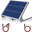 SUNER POWER 12V 50W Solar Battery Charger Maintainer, Built-in UltraSmart MPPT Controller, Adjustable Mount Bracket, Waterproof 50 Watt Solar Panel Kit for 12 Volt SLA Deey Cycle AGM Lifepo4 Battery