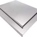 2PCS Large Stainless Steel Cutting Boards with Lip, Kneading Cutting Board Mats, Metal Cutting Board for Meat, Fruits, Vegetables, Bread, Baking, Non Adhesive (19.75" x 15.75", 15.75" x 11.5")