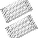18 5/8" Stainless Steel Grill Heat Plates Shield Flame Tamer Ceramic Rod Complete DCS Grill Replacement Parts for 27DBQR, 27DBR, BGA48-BQARL, 36EBQAR, 48DBQ