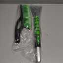 HEEYA Ice Scraper and Brush for Car, Extendable Snow Brush and Ice Scraper for Car Windshield Window, Car Snow Scraper and Brush with Foam Grip for SUV Truck Automobile Vehicle - Green