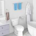 Brushed Nickel Bathroom Accessories Set, KLJKPA 4 Pieces Bathroom Hardware Set, 24 inch Towel Bar, Towel Racks for Bathroom, Robe Towel Hooks, Toilet Paper Holder Wall Mounted